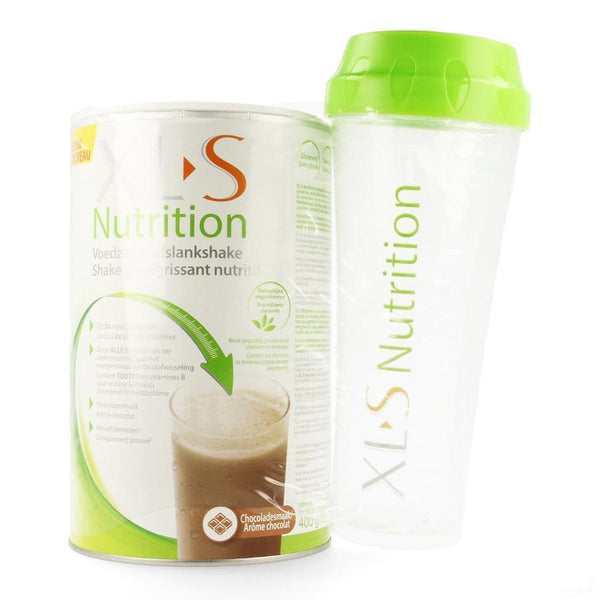 Xls Nutrition Chocolade 400g + Shaker - Omega Pharma - InstaCosmetic