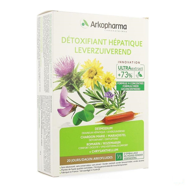 Arkofluide Leverzuiverend Amp 20x10ml - Arkopharma - InstaCosmetic