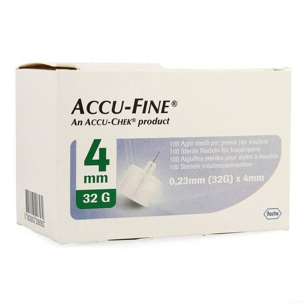 Accu Fine 32g 4mm 100 - Roche - InstaCosmetic