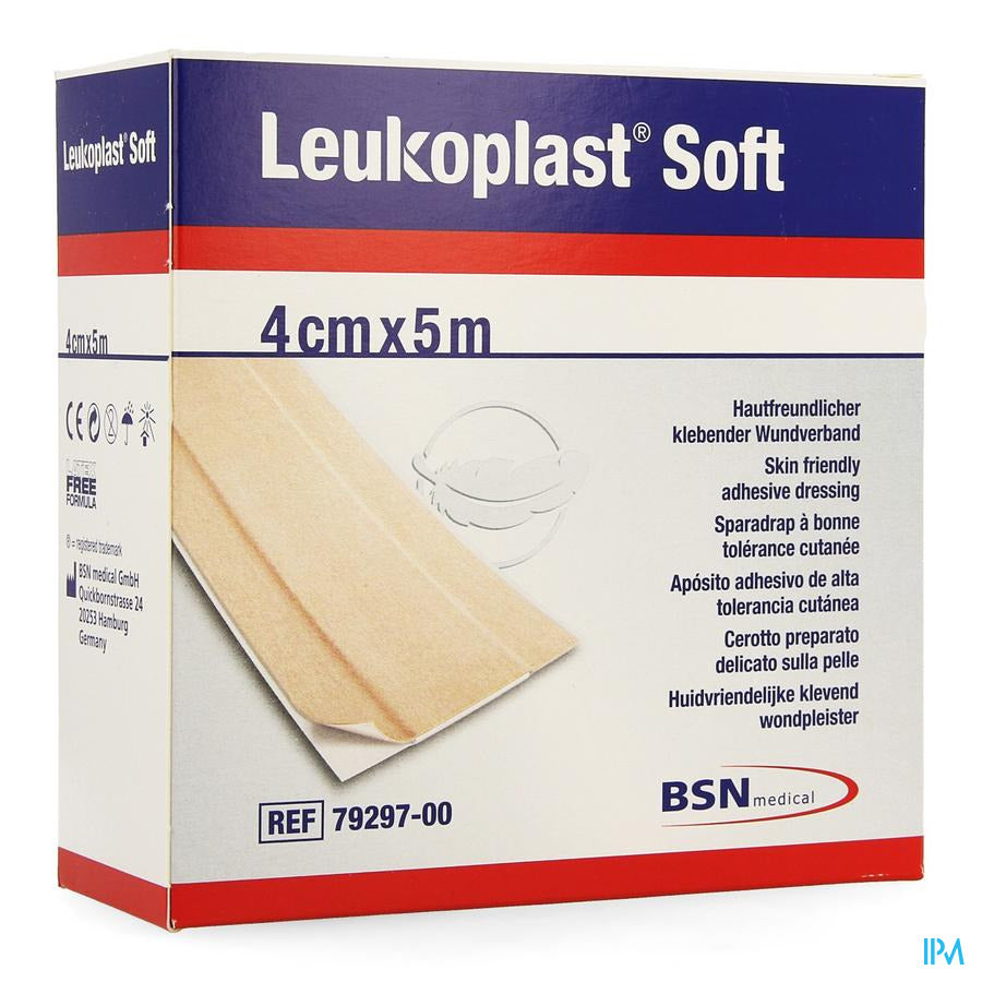 Leukoplast Soft 5mx4cm 1