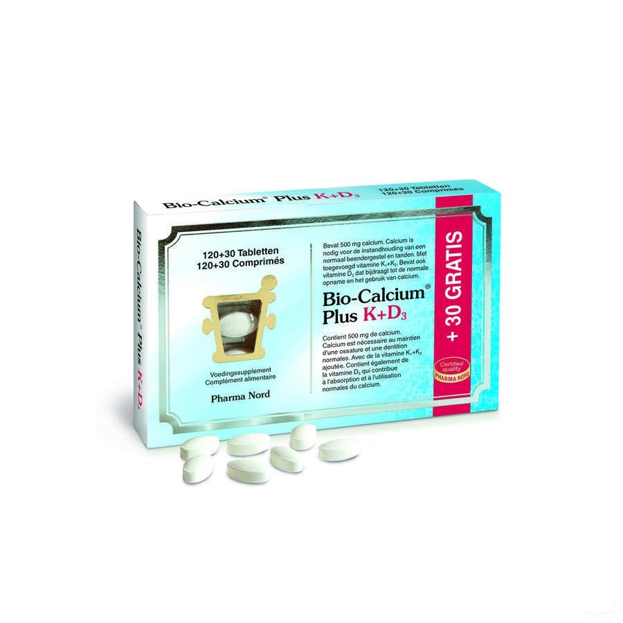 Bio-calcium Plus K+d3 Tabletten 120+30 Promo