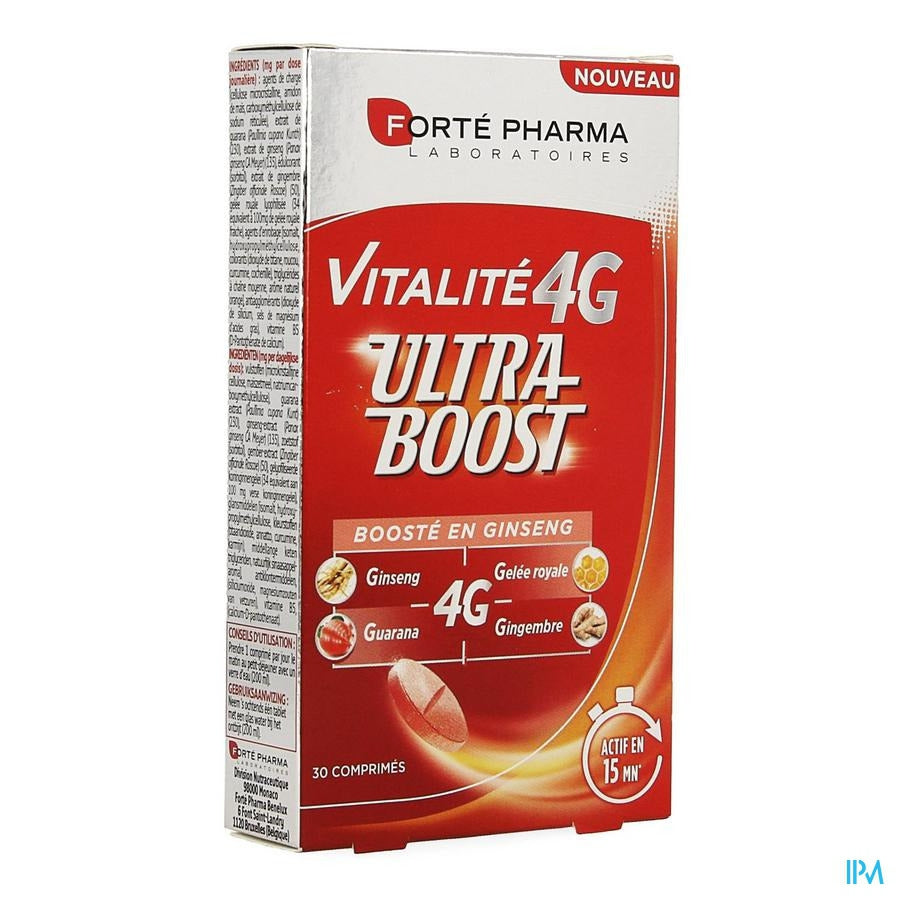 Vitalite 4g Ultra Boost Ginseng Tabletten 30