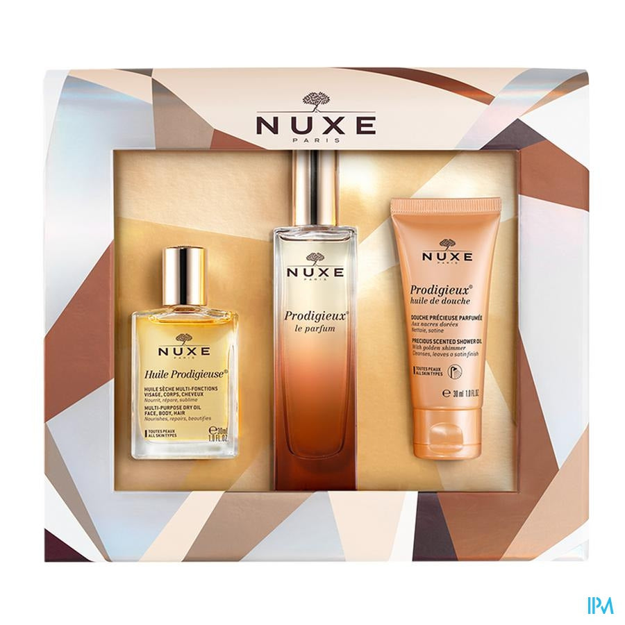 Nuxe Koffertje Kerst Parfum Prodigieux 3 Prod
