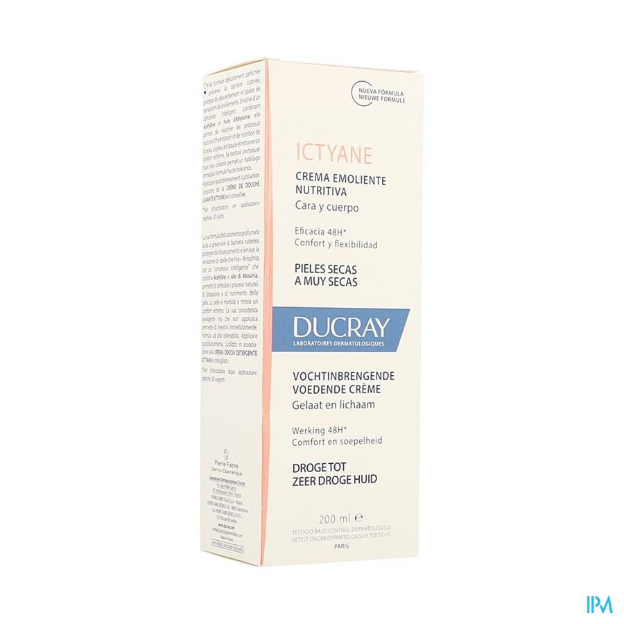 Ducray Ictyane Creme A/uitdroging Tube 200ml Nf
