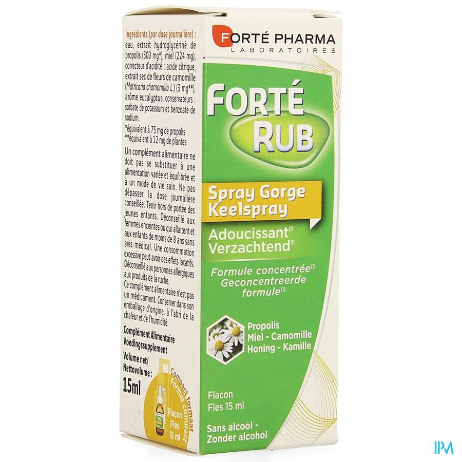 Forterub Keelspray Verzachtend 15ml