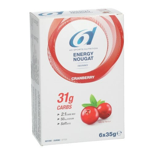 6d Energy Nougat Cranberry 6 X 35g