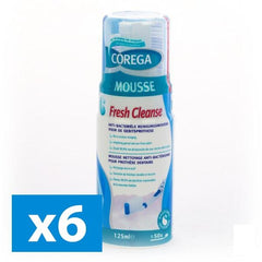 Corega Fresh Cleanse kunstgebitreiniging Mousse 125ml - 6x (Voordeelpak)