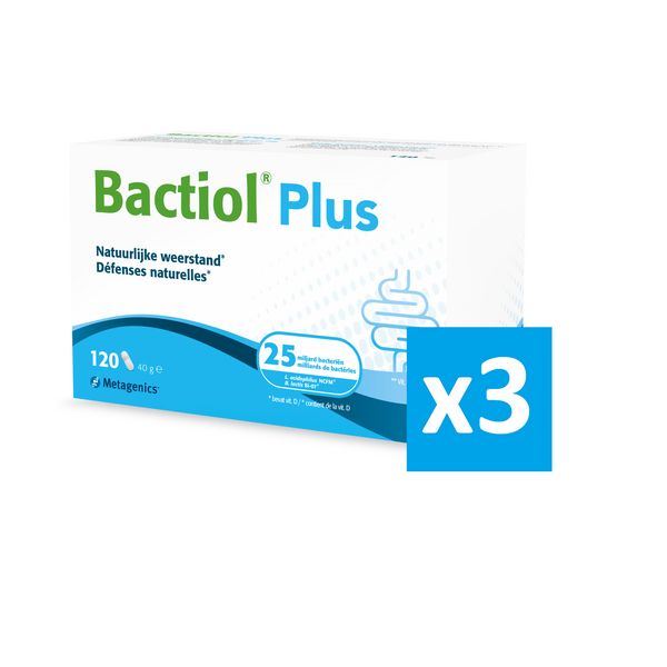 (Pro)bactiol Plus 120 Capsules - 3x (Voordeelpak)