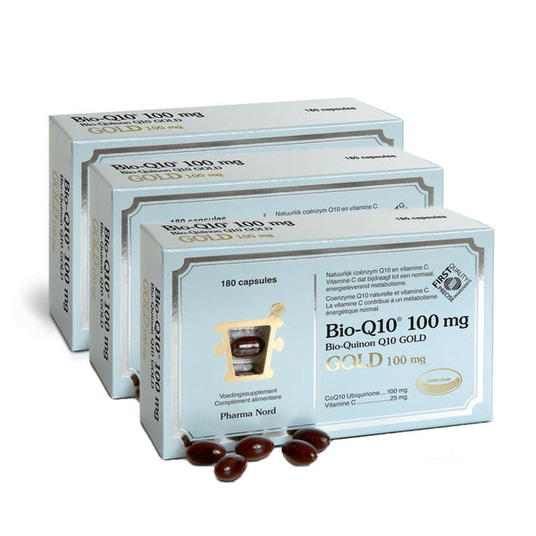 Bio-q10 100mg Gold Capsules 180 x3 (Voordeelverpakking) - Pharma Nord - InstaCosmetic