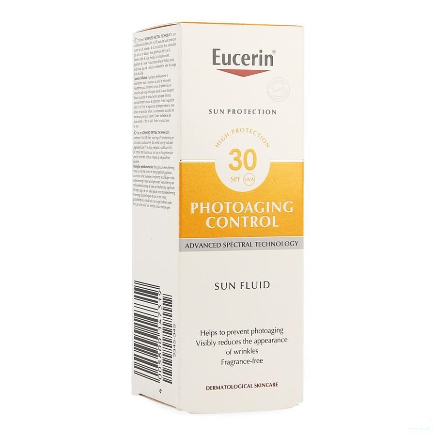 Eucerin Sun SPF 30 Anti-Aging Zonnefluïde 50ml