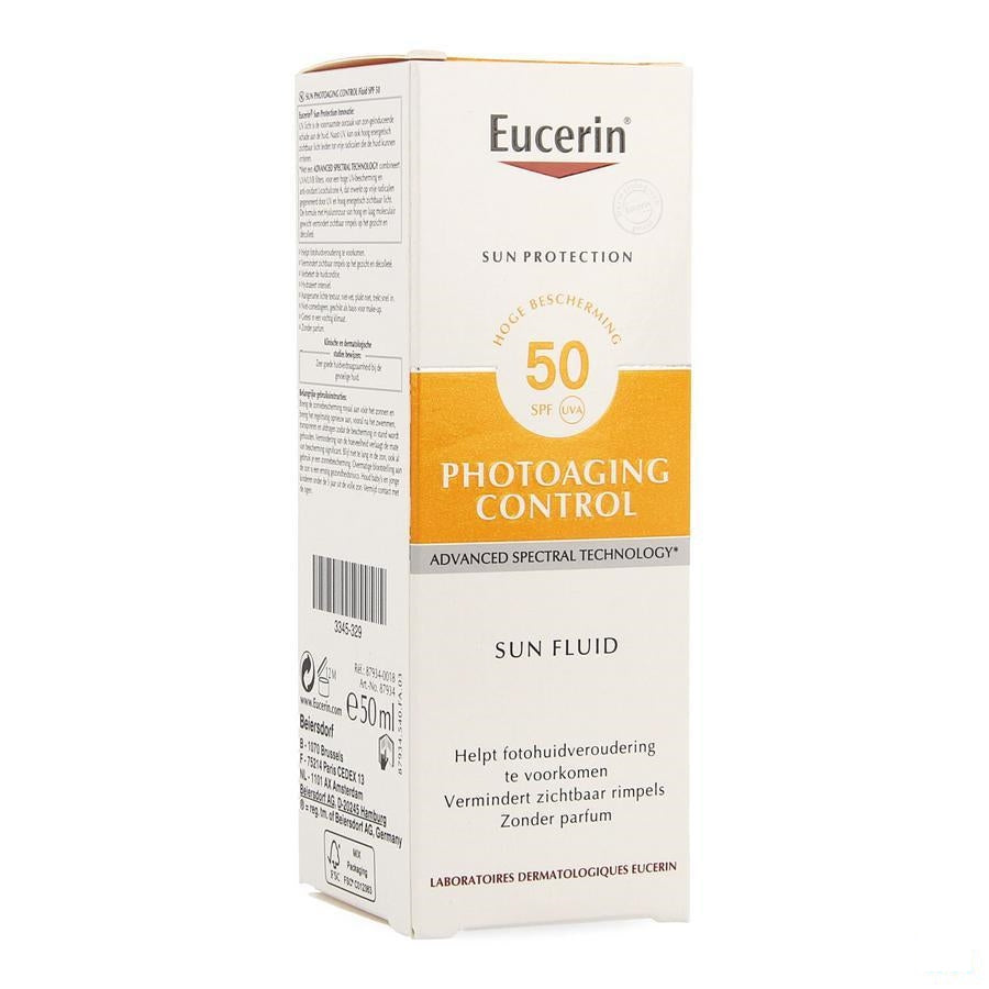 Eucerin Sun SPF50 Anti-Aging Zonnefluïde 50ml