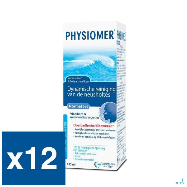 Physiomer Normal Jet 135ml x12 (Voordeelpak) - Omega Pharma - InstaCosmetic