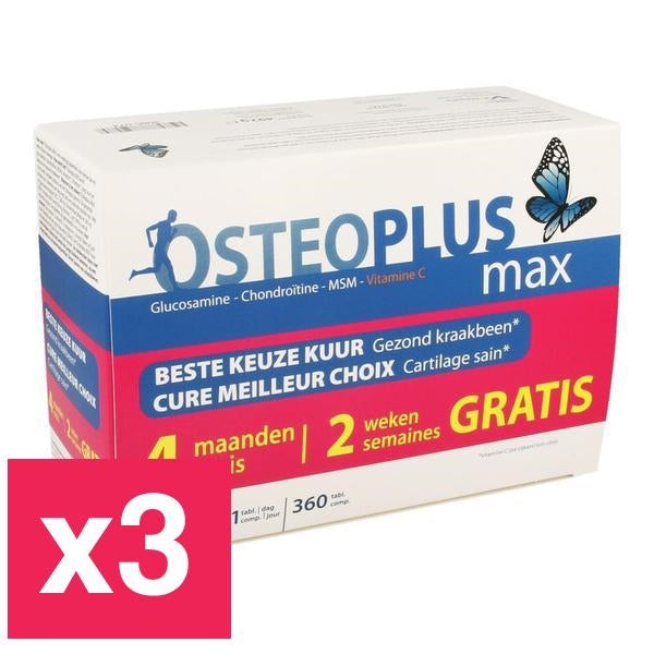 Osteoplus Max 360 Tabletten + 2 Weken Promo Gratis - x3 voordeelpak