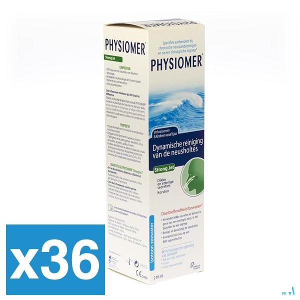 Physiomer Strong Jet 210ml x36 (Voordeelpak) - Omega Pharma - InstaCosmetic