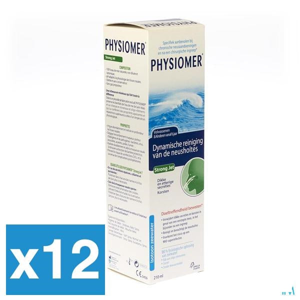 Physiomer Strong Jet 210ml x12 (Voordeelpak) - Omega Pharma - InstaCosmetic