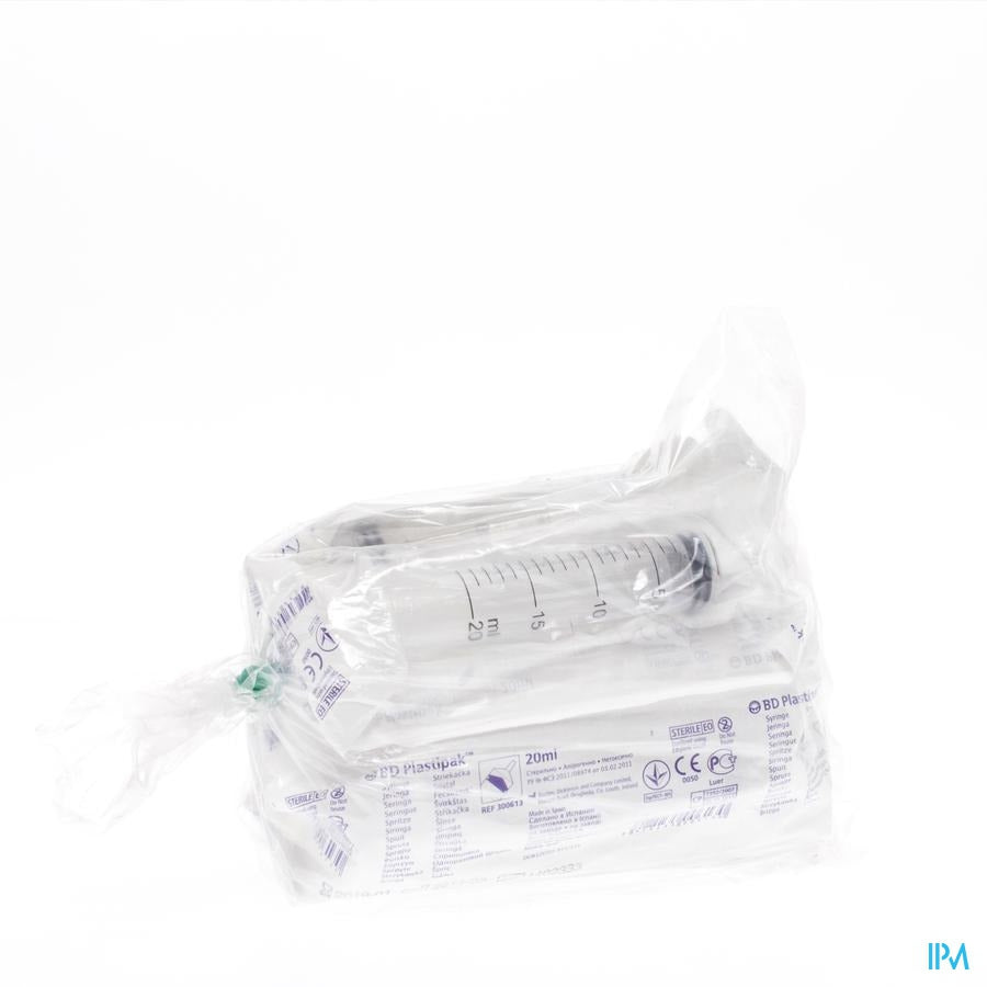 Bd Plastipak Spuit Luer 20ml 10 300613