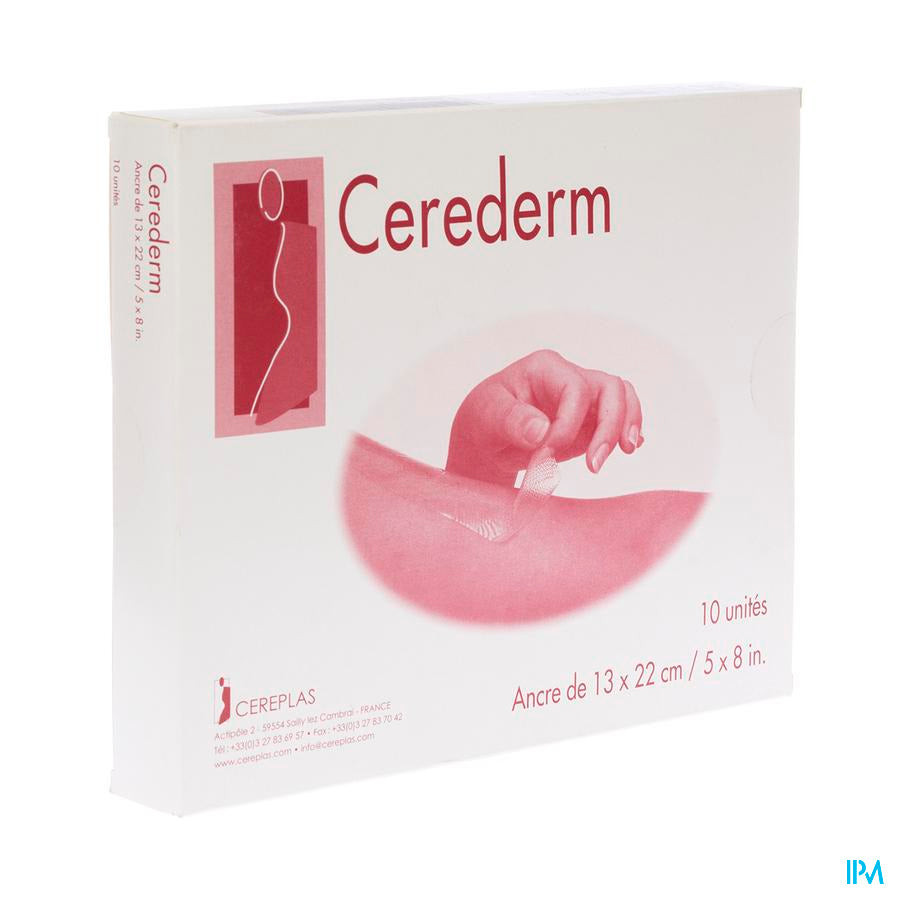 Cerederm Pleister Silic Anker 13x22cm 10 4309697