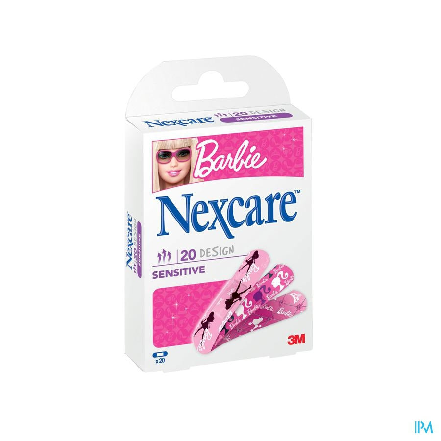 Nexcare 3m Sensitive Design Barbie Assort.20