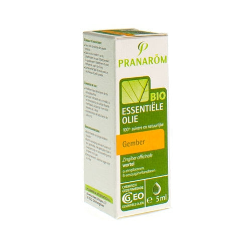 Gember Bio Ess Olie 5ml Pranarom