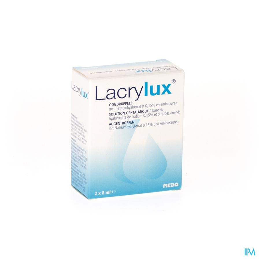 Lacrylux Collyre Fl 2x8ml