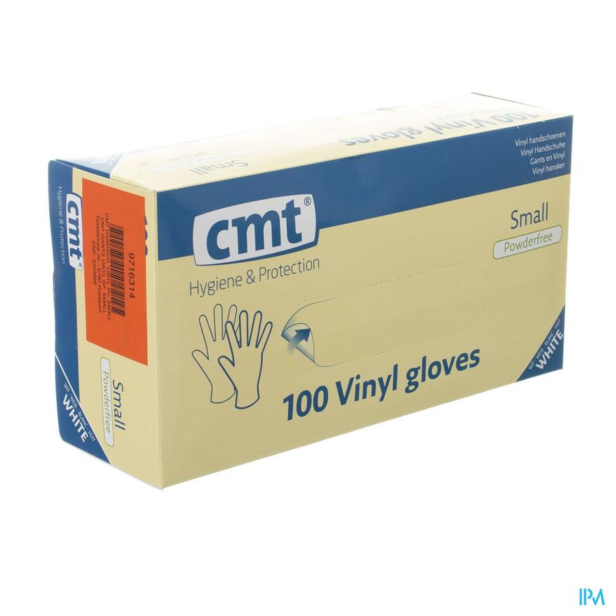 Cmt Handschoenen Vinyl Z/poeder S 100