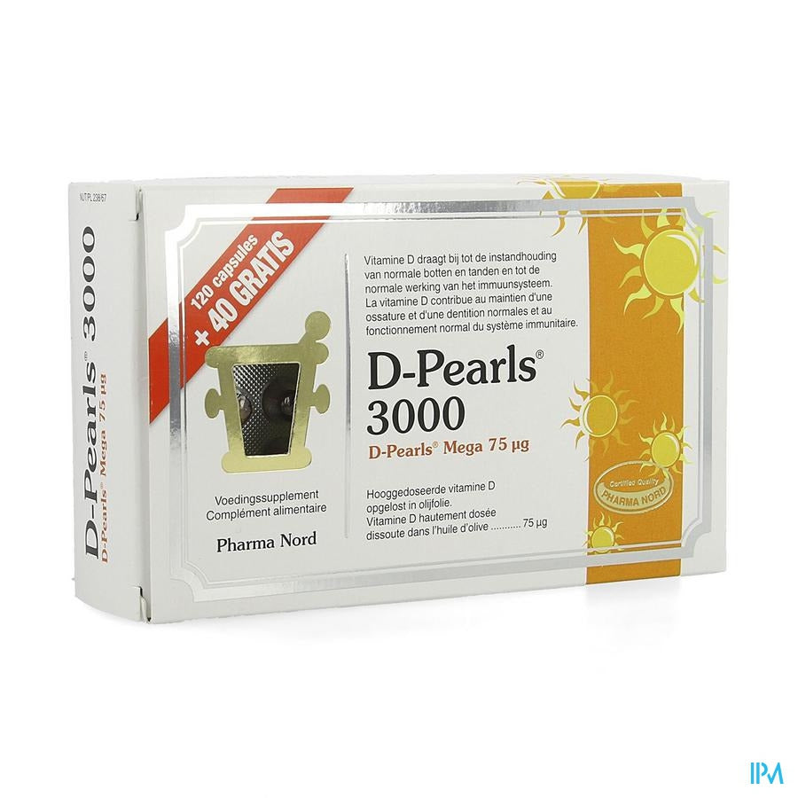 D-pearls 3000 Capsules 120+40