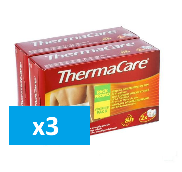 Thermacare Zelfverwarmende Rugkompressen 4 Stuks - 3x (Voordeelpak)